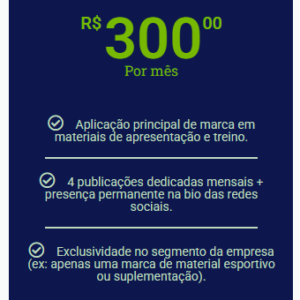 Cota Ouro (Patrocinador Master)